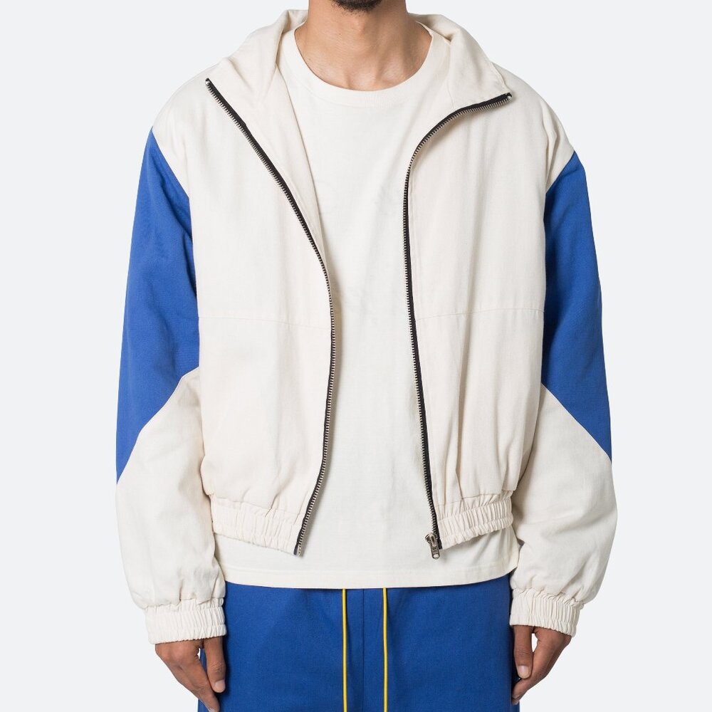 mnml Twill Racing Jacket - Blue/Natural Size SBlue/Natural / S
